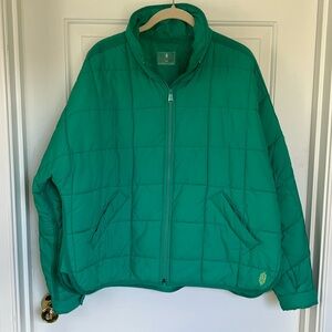 Free People Movement Pippa Packable Puffer Jacket Size Medium Color Sport Green